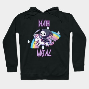 Death Metal Kawaii Grim Reaper Pastel Goth Heavy Grunge Hoodie